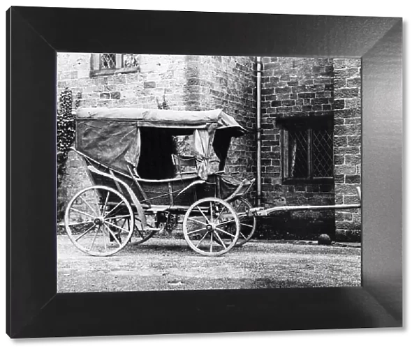 Florence Nightingale background. Picture shows the actual field ambulance used by