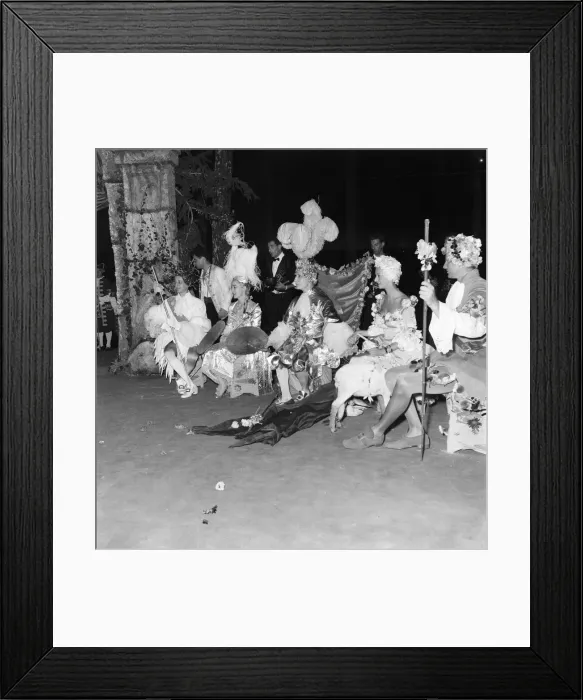 Framed Print : Costume ball hosted by George de Cuevas in Biarritz, France, Tuesday 1st September 1953