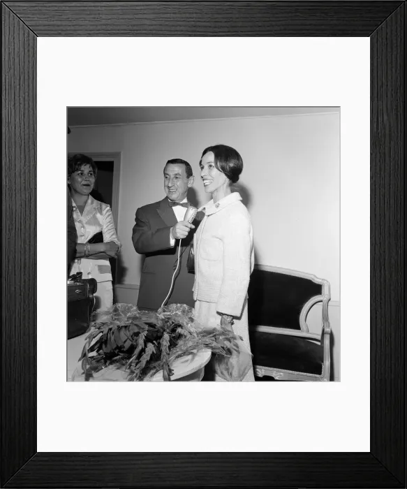 Framed Print : Maria Tallchief, American Ballerina, guest of honour at reception after gala charity Framed Print : Maria Tallchief, American Ballerina, guest of honour at reception after gala charity