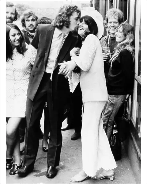 Billy Connolly and wife Iris on their wedding day 1969