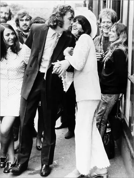 Billy Connolly and wife Iris on their wedding day 1969