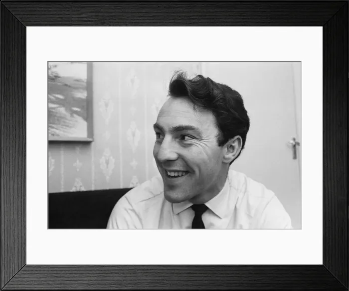 Framed Print : Tottenham Hotspur striker Jimmy Greaves at home. 2nd February 1964 Framed Print : Tottenham Hotspur striker Jimmy Greaves at home. 2nd February 1964