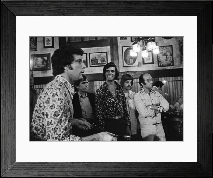 Framed Print : Tom Jones and Engelbert Humperdinck meet in a British style pub in Sacramento, California Framed Print : Tom Jones and Engelbert Humperdinck meet in a British style pub in Sacramento, California