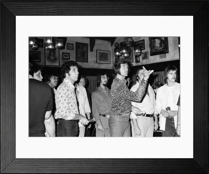 Framed Print : Tom Jones and Engelbert Humperdinck meet in a British style pub in Sacramento, California Framed Print : Tom Jones and Engelbert Humperdinck meet in a British style pub in Sacramento, California