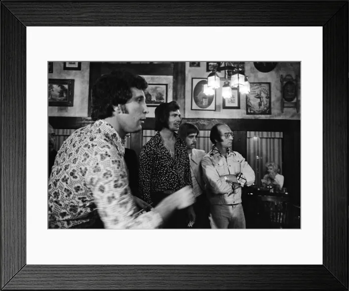 Framed Print : Tom Jones and Engelbert Humperdinck meet in a British style pub in Sacramento, California Framed Print : Tom Jones and Engelbert Humperdinck meet in a British style pub in Sacramento, California