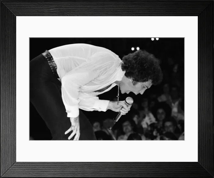 Framed Print : Tom Jones performing at the Westbury Music Festival, just outside New York Framed Print : Tom Jones performing at the Westbury Music Festival, just outside New York