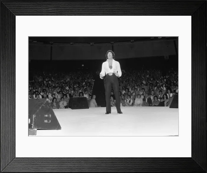 Framed Print : Tom Jones performing at the Westbury Music Festival, just outside New York Framed Print : Tom Jones performing at the Westbury Music Festival, just outside New York