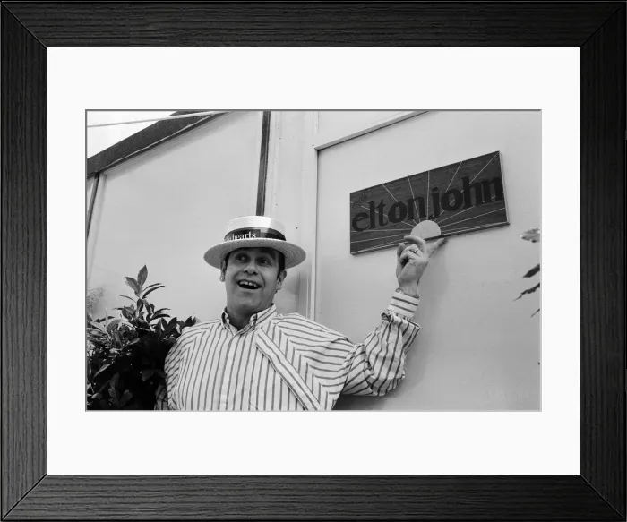 Framed Print : Summer of 84'Elton John concert at Wembley Stadium Framed Print : Summer of 84'Elton John concert at Wembley Stadium