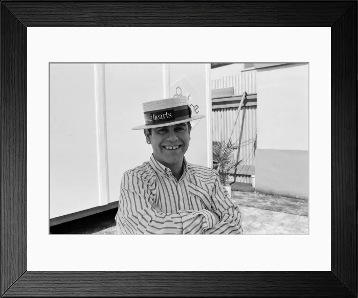 Framed Print : Summer of 84'Elton John concert at Wembley Stadium Framed Print : Summer of 84'Elton John concert at Wembley Stadium