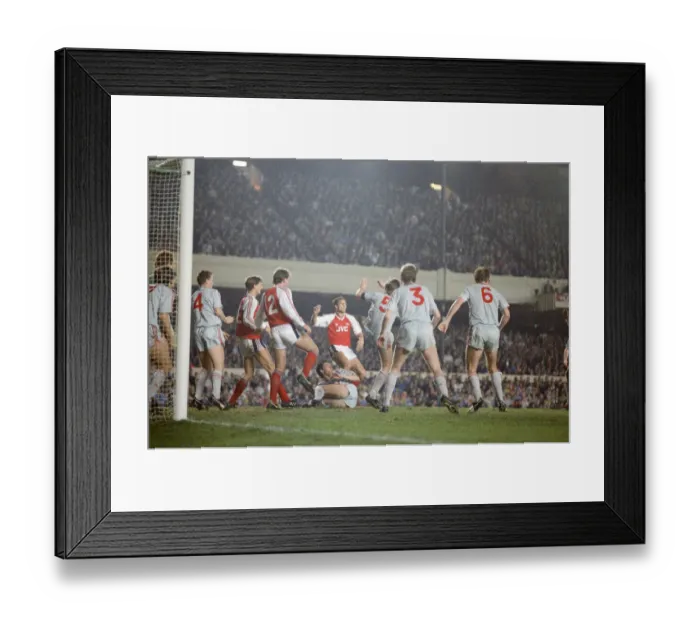 Framed Print : Arsenal 0 v 0 Liverpool, Littlewoods League Cup 3rd round (replay) at Highbury Framed Print : Arsenal 0 v 0 Liverpool, Littlewoods League Cup 3rd round (replay) at Highbury