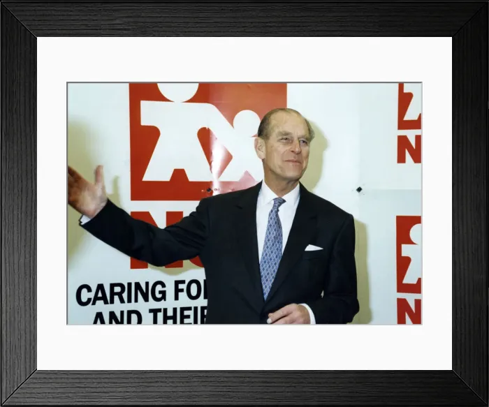 Framed Print : Prince Philip, Duke of Edinburgh visits Manchester. The Duke opens the Irlam family Framed Print : Prince Philip, Duke of Edinburgh visits Manchester. The Duke opens the Irlam family