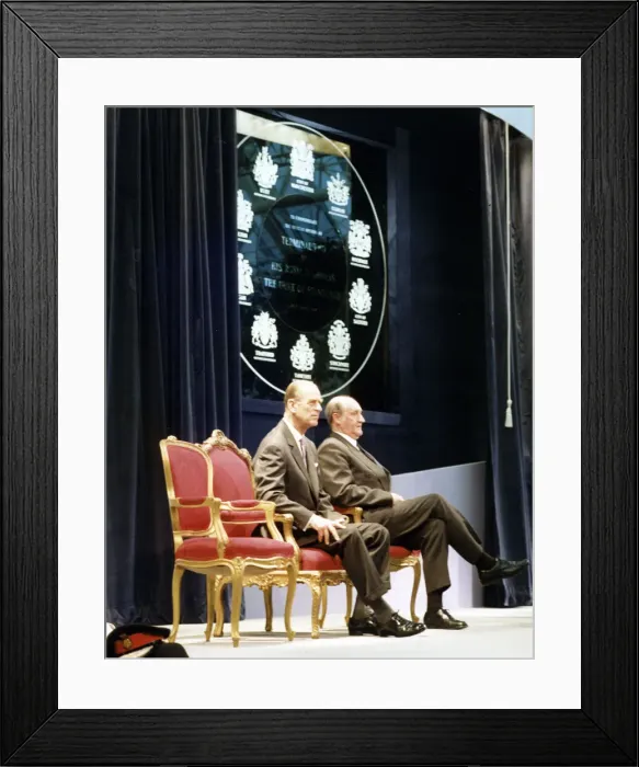 Framed Print : Prince Philip, Duke of Edinburgh opens Terminal 2, Manchester Airport Framed Print : Prince Philip, Duke of Edinburgh opens Terminal 2, Manchester Airport