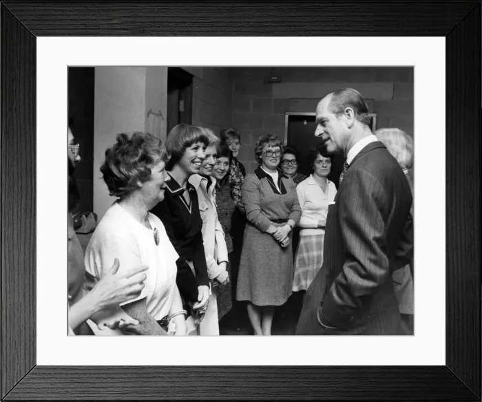 Framed Print : Prince Philip, Duke of Edinburgh visits Salford University, Greater Manchester Framed Print : Prince Philip, Duke of Edinburgh visits Salford University, Greater Manchester