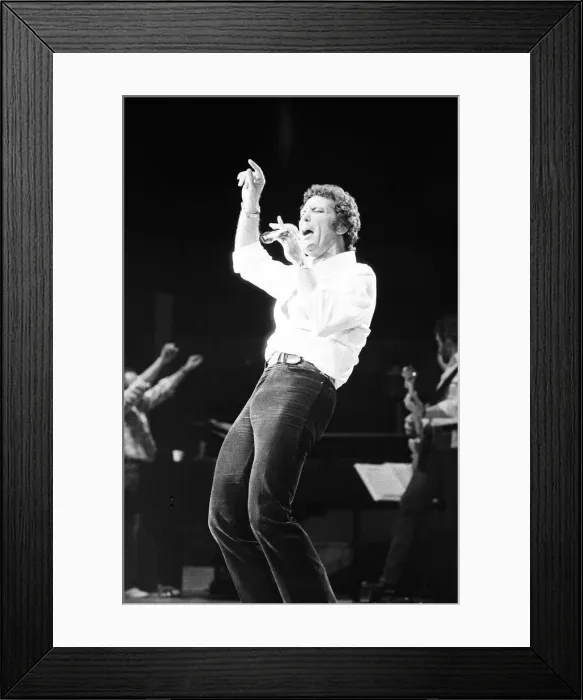Framed Print : Tom Jones perfuming live in Cardiff, Wales, for the first time in ten years Framed Print : Tom Jones perfuming live in Cardiff, Wales, for the first time in ten years