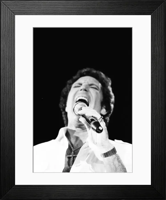 Framed Print : Tom Jones perfuming live in Cardiff, Wales, for the first time in ten years Framed Print : Tom Jones perfuming live in Cardiff, Wales, for the first time in ten years