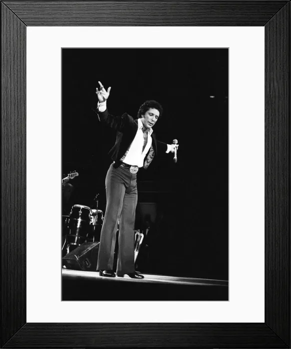 Framed Print : Tom Jones perfuming live in Cardiff, Wales, for the first time in ten years Framed Print : Tom Jones perfuming live in Cardiff, Wales, for the first time in ten years