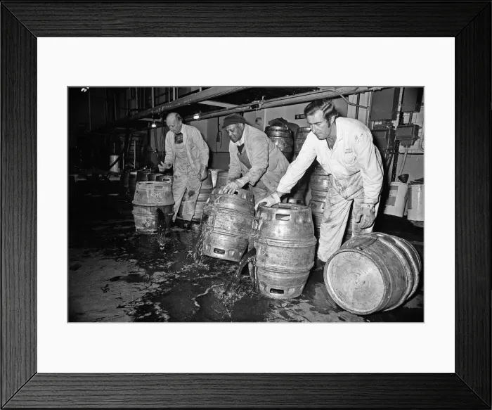 Framed Print : Ansells Brewery pouring 400, 000 pints of beer into Birmingham Framed Print : Ansells Brewery pouring 400, 000 pints of beer into Birmingham