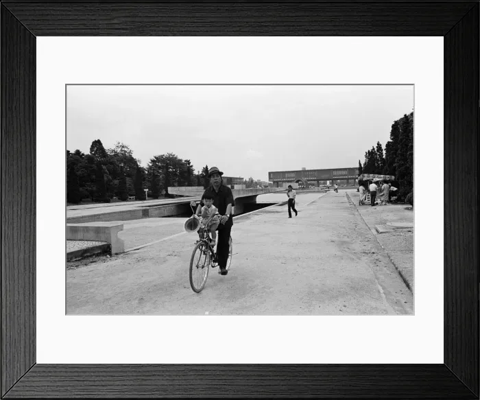 Framed Print : Peace Memorial Park, Hiroshima, Japan, August 1967, with Hiroshima Victims Memorial Framed Print : Peace Memorial Park, Hiroshima, Japan, August 1967, with Hiroshima Victims Memorial