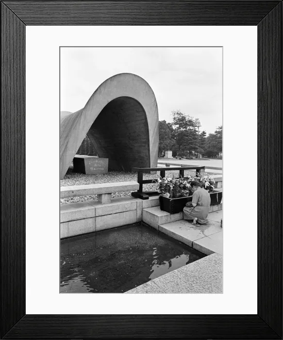 Framed Print : Peace Memorial Park, Hiroshima, Japan, August 1967. Our Picture Shows Framed Print : Peace Memorial Park, Hiroshima, Japan, August 1967. Our Picture Shows