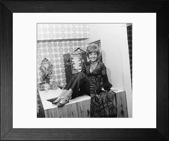 Framed Print : Middlesbrough hairdresser judges Miss Gibraltar. Circa 1971