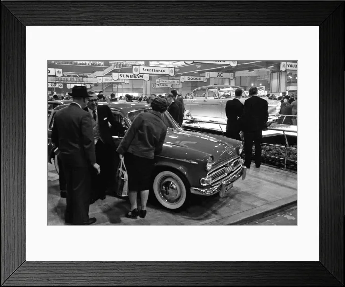 Framed Print : The 1961 British International Motor Show at Earls Court Exhibition Centre, London