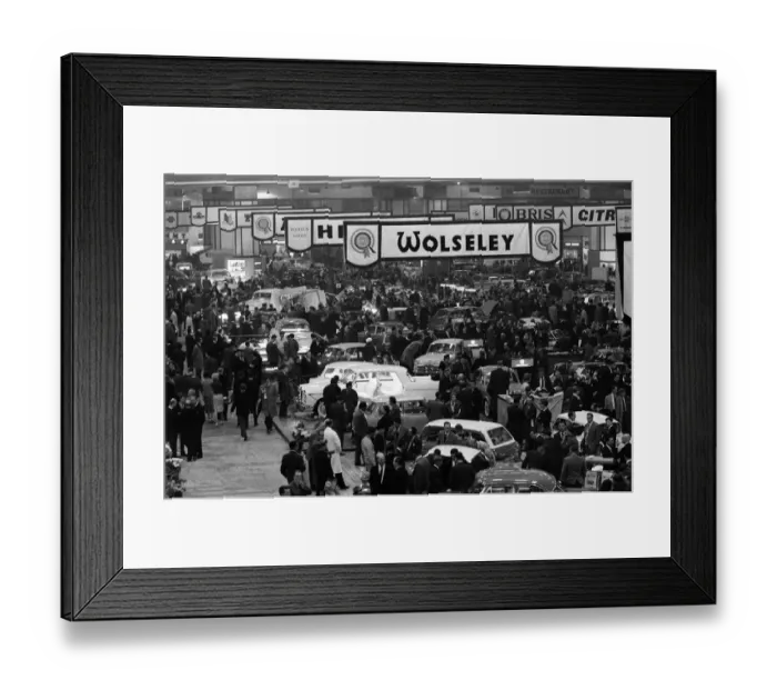 Framed Print : The 1961 British International Motor Show at Earls Court Exhibition Centre, London Framed Print : The 1961 British International Motor Show at Earls Court Exhibition Centre, London
