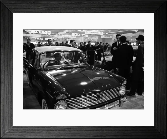 Framed Print : The 1961 British International Motor Show at Earls Court Exhibition Centre, London Framed Print : The 1961 British International Motor Show at Earls Court Exhibition Centre, London