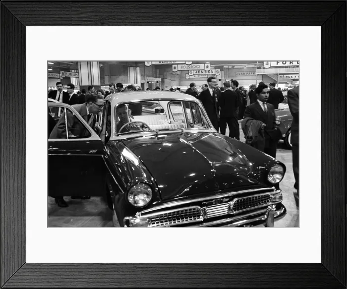 Framed Print : The 1961 British International Motor Show at Earls Court Exhibition Centre, London