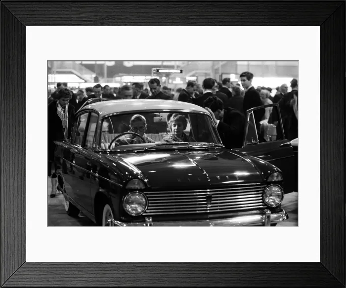 Framed Print : The 1961 British International Motor Show at Earls Court Exhibition Centre, London Framed Print : The 1961 British International Motor Show at Earls Court Exhibition Centre, London