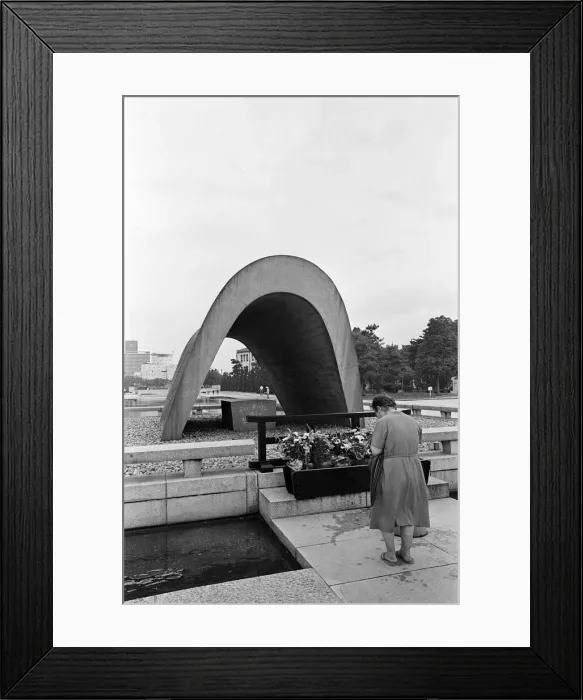 Framed Print : Peace Memorial Park, Hiroshima, Japan, August 1967. Our Picture Shows Framed Print : Peace Memorial Park, Hiroshima, Japan, August 1967. Our Picture Shows