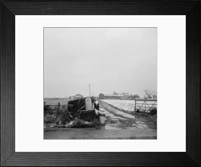 Framed Print : First snow of the winter at Castleton, Cleveland. 1971 Framed Print : First snow of the winter at Castleton, Cleveland. 1971