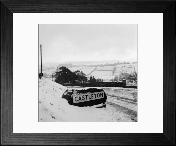 Framed Print : First snow of the winter at Castleton, Cleveland. 1971 Framed Print : First snow of the winter at Castleton, Cleveland. 1971
