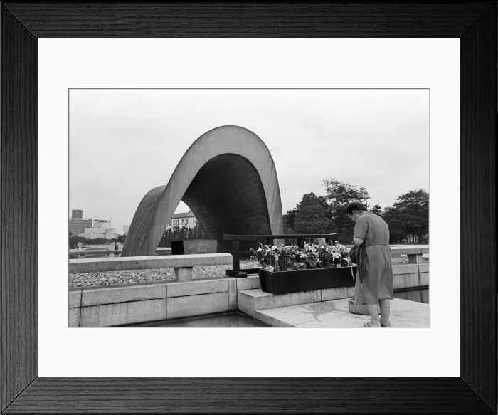 Framed Print : Peace Memorial Park, Hiroshima, Japan, August 1967. Our Picture Shows Framed Print : Peace Memorial Park, Hiroshima, Japan, August 1967. Our Picture Shows