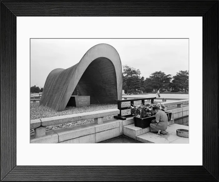 Framed Print : Peace Memorial Park, Hiroshima, Japan, August 1967. Our Picture Shows Framed Print : Peace Memorial Park, Hiroshima, Japan, August 1967. Our Picture Shows