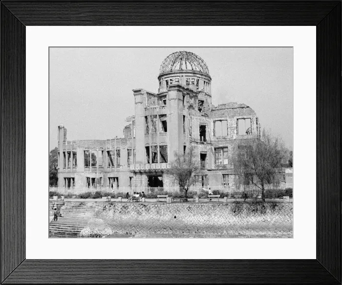 Framed Print : Atomic Bomb Dome formerly known as Prefectural Industrial Exhibition Hall