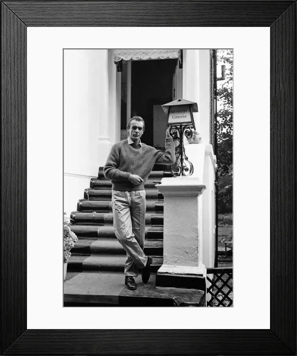 Framed Print : Sean Connery pictured at his new house in Acton. The house was once a Convent Framed Print : Sean Connery pictured at his new house in Acton. The house was once a Convent