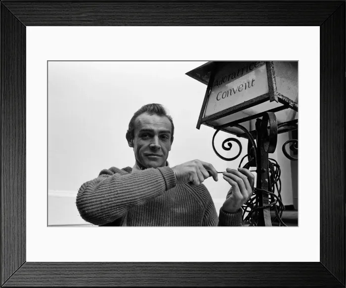 Framed Print : Sean Connery pictured at his new house in Acton. The house was once a Convent Framed Print : Sean Connery pictured at his new house in Acton. The house was once a Convent