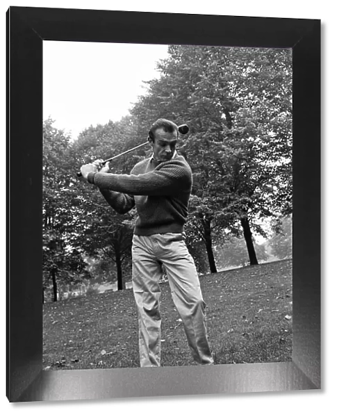 Sean Connery pictured playing golf near his new house in Acton