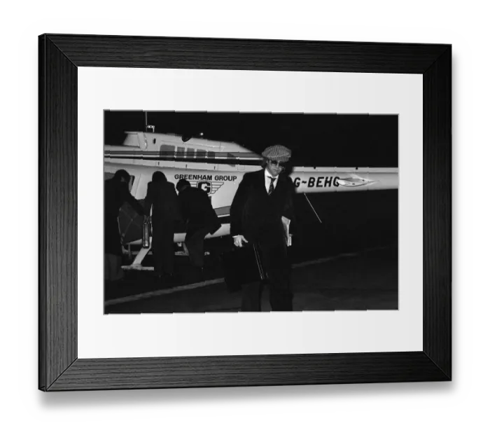 Framed Print : Elton John, the pop superstar who is chairman of Watford Football Club
