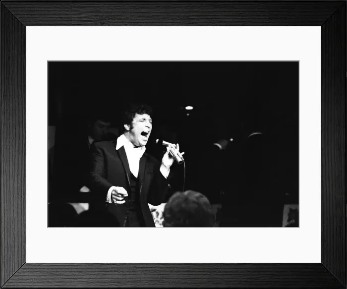 Framed Print : Tom Jones gets the audience dancing on the tables at the Copacabana nightclub, New York Framed Print : Tom Jones gets the audience dancing on the tables at the Copacabana nightclub, New York