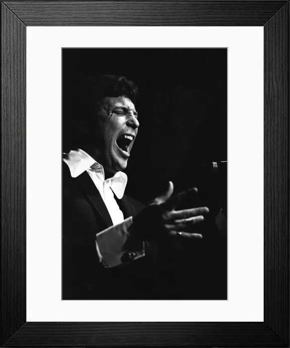 Framed Print : Tom Jones gets the audience dancing on the tables at the Copacabana nightclub, New York Framed Print : Tom Jones gets the audience dancing on the tables at the Copacabana nightclub, New York