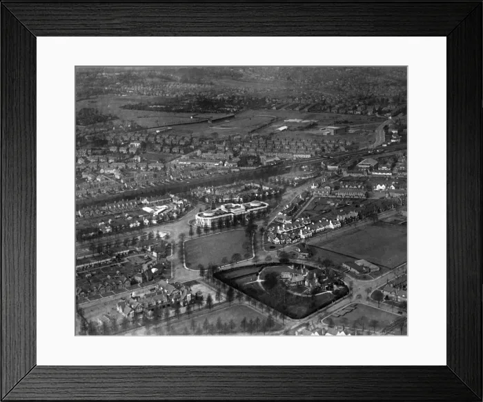Framed Print : Aerial of Port Sunlight Village, Merseyside, 1st March 1956 Framed Print : Aerial of Port Sunlight Village, Merseyside, 1st March 1956
