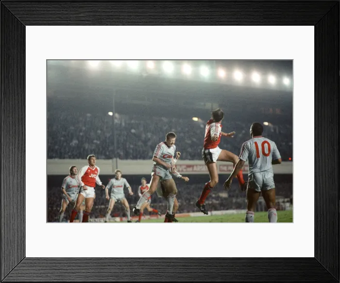 Framed Print : Arsenal 0 v 0 Liverpool, Littlewoods League Cup 3rd round (replay) at Highbury Framed Print : Arsenal 0 v 0 Liverpool, Littlewoods League Cup 3rd round (replay) at Highbury