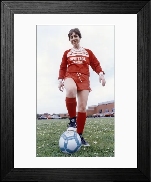 Framed Print : Middlesbrough ladies footballer Marrie Wieczorek. (Picture Framed Print : Middlesbrough ladies footballer Marrie Wieczorek. (Picture