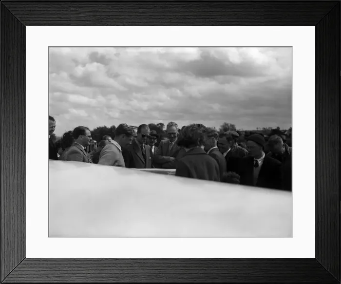 Framed Print : The Duke of Edinburgh at Nympsfield, headquarters of the Bristol Gliding Club Framed Print : The Duke of Edinburgh at Nympsfield, headquarters of the Bristol Gliding Club