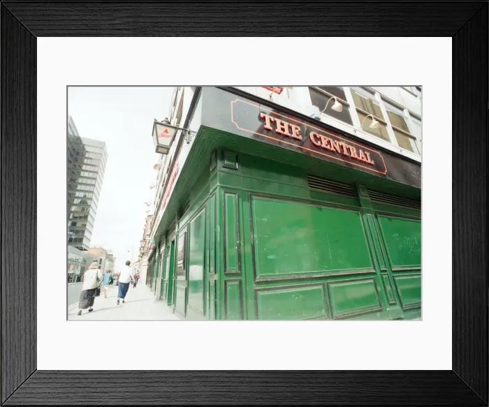 Framed Print : The Central, Public House in Middlesbrough, Teesside, Monday 28th July 1997 Framed Print : The Central, Public House in Middlesbrough, Teesside, Monday 28th July 1997