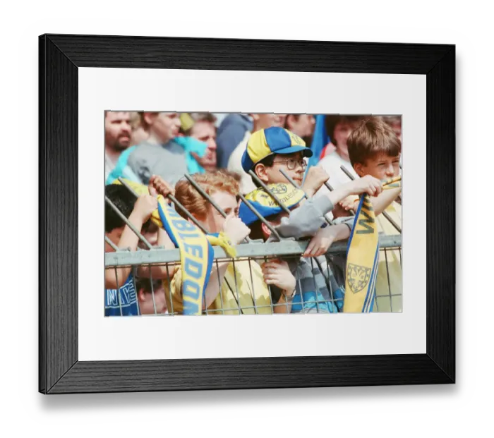 Framed Print : Liverpool verses Wimbledon. FA Cup final at Wembley Stadium Framed Print : Liverpool verses Wimbledon. FA Cup final at Wembley Stadium