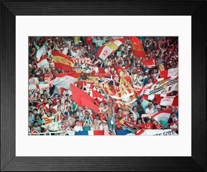 Framed Print : Liverpool verses Wimbledon. FA Cup final at Wembley Stadium Framed Print : Liverpool verses Wimbledon. FA Cup final at Wembley Stadium