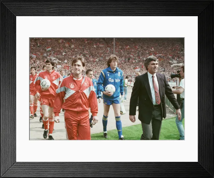 Framed Print : Liverpool verses Wimbledon. FA Cup final at Wembley Stadium