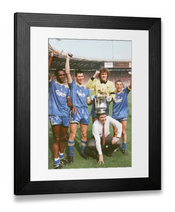 Framed Print : Liverpool verses Wimbledon FA Cup final at Wembley Stadium Framed Print : Liverpool verses Wimbledon FA Cup final at Wembley Stadium